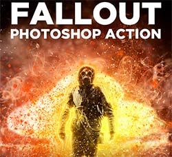 极品PS动作－能量辐射：Fallout Photoshop Action